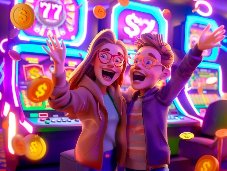 Antarmuka permainan Fa Cai Shen Deluxe di platform litoto dengan gulungan slot dan tombol putar